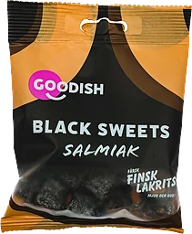 Lakrits Black Sweets Salmiak 100g Finsk Lakrits