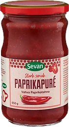 Paprikapuré stark 650g Sevan