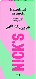 Mjölkchoklad hasselnötscrunch 75g Nick´s