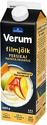 Filmjölk Persika Papaya Mango 3,6% 1000g Verum®
