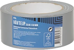 Vävtape/silvertape 25mx50mm