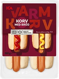 Färdigmat Korv med Bröd 2-p 190g ICA