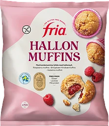 Hallonmuffins Frysta