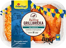 Kyckling Grillbricka American BBQ ca 900g Kronfågel