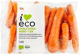 Morötter 1 kg Klass 1 ICA I love eco