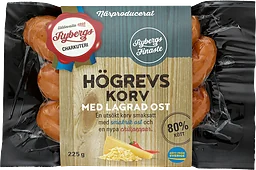 Högrevskorv med Lagrad Ost 80% Kötthalt