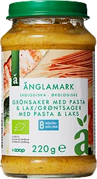 Barnmat Grönsaker med pasta & lax Eko