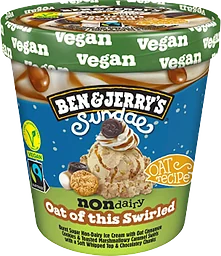 Glass Sundae Oat of this Swirled ND 427ml Ben & Jerrys