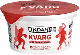 Kvarg Jordgubb 0,2% 150g Lindahls
