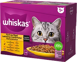 Fågel 1+ i Sås Kattmat Våt 12-pack
