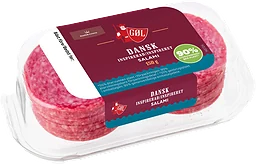 Klassisk dansk salami skivad 150g Göl Pölser