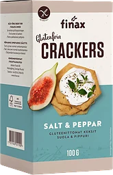 Salt & pepper Crackers Glutenfria 100g Finax