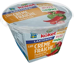 Crème Fraiche Lätt Laktosfri 13% Paprika & chili 2dl Arla Köket