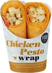 Wrap Chicken Pesto Food Collective