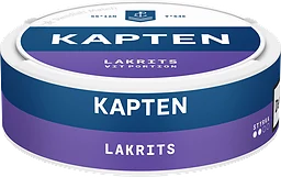 Kapten Lakrits Vit Portion