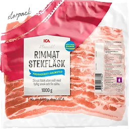 Stekfläsk Rimmat Skivat 1kg ICA