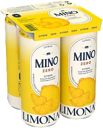 Läsk Zero Citron 4-pack 33cl Mino