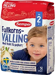 Fullkornsvälling Frukt & yoghurt Från 2år 5l Semper