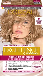 Hårfärg 8 Light blonde 1-p Excellence