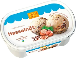 Gräddglass Hasselnöt 500ml Triumf Glass