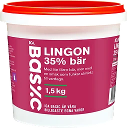 Lingon 35% bär 1.5kg ICA Basic
