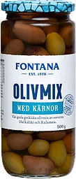 Olivmix med Kärnor 500g Fontana