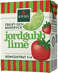 Frukt- & bärdryck Jordgubb & lime Kiviks Musteri