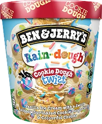 Glass Rain-dough Cookie Dough Twist 465ml Ben & Jerrys