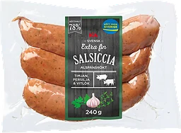Salsiccia Extra FIn 78% Kötthalt 240g ICA