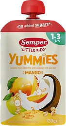 Barnmat Yummies mango 1år 120g Semper