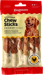 Chew Sticks Chicken Tuggpinnar Hundgodis 6-pack