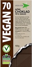Choklad Mörk Vegan Glutenfri Ekologisk 100g Greenstar