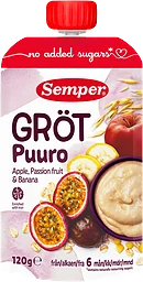 Barnmat Gröt passionsfrukt, äpple & banan 6m