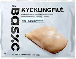 Kycklingbröstfilé 900g ICA Basic
