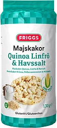 Majskakor Quinoa Linfrö & Havssalt Glutenfri 130g Friggs