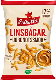 Linsbågar Jordnötssmör 125g Estrella