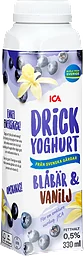 Drickyoghurt Blåbär Vanilj 330ml ICA