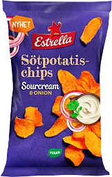 Sötpotatischips Sourcream & Onion
