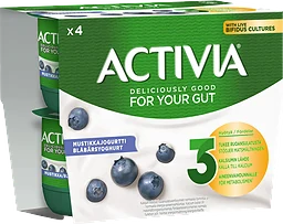Yoghurt Blåbär 4-p 500g Activia