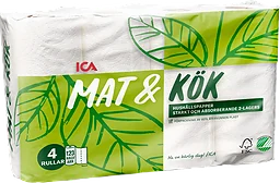 Hushållspapper Mat & kök 4-p Miljömärkt ICA
