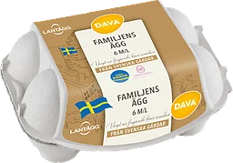 Ägg 6pack Frigående Inomhus Medium/large