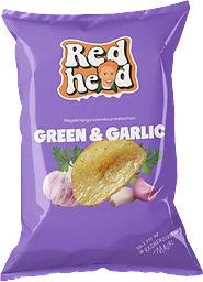 Chips Green & Garlic 150g Redhead