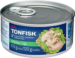 Tonfisk i olja 170g ICA