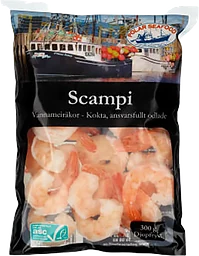 Scampiräkor Scampi kokt 300g Polar Seafood