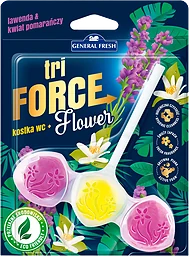Toalettrengöring WC Block Tri-Force Flower L&A 45g General Fresh