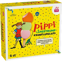 Glasspinnar Pippi krumelurglass 6-p SIA Glass