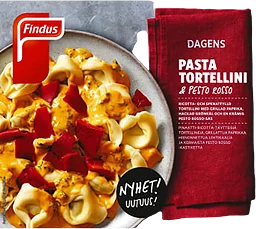 Tortellini med Pesto Rosso Findus