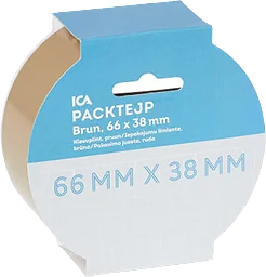 Packtejp Brun 38mmx66m ICA Home