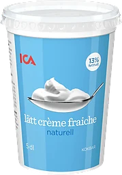Crème fraiche Lätt 13% 5dl ICA