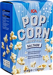 Popcorn Mikropopcorn Saltade 3-p 270g ICA